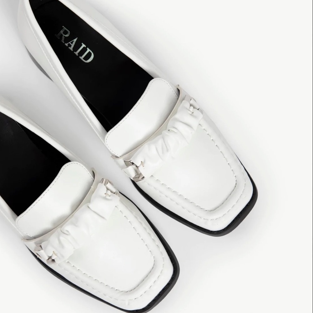 RAID block heel chunky loafers - Picture 3 of 11